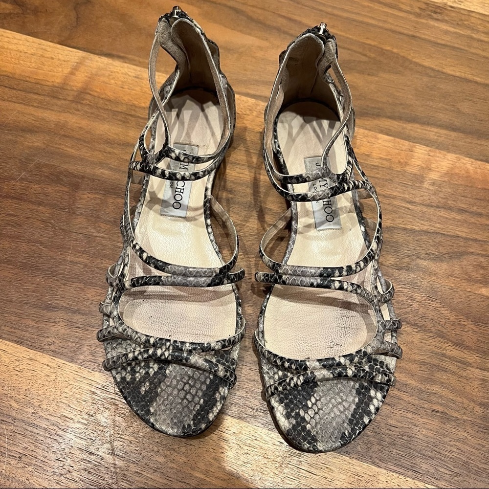 Jimmy Choo Python Sandals - Picture 5 of 11